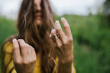 Hand-Sculpted Stacked Bronze or Sterling Silver Rings